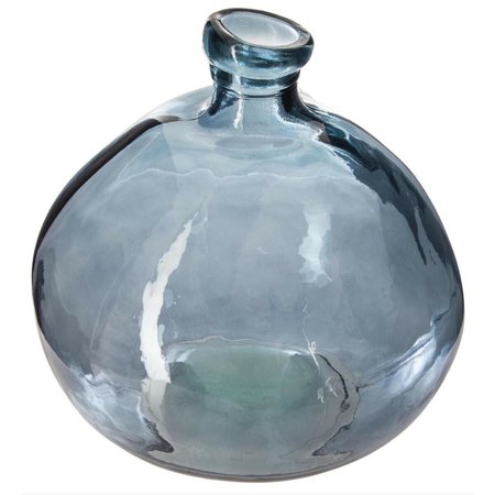 Skleněná váza Dame Jeanne 50 cm modrá
