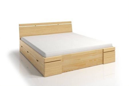 Sparta Maxi borovicová postel a 4 zásuvky 1