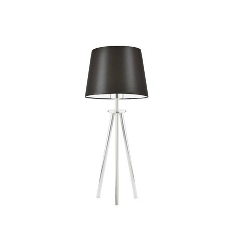 Stolní lampa Bergen hnědá/chrom