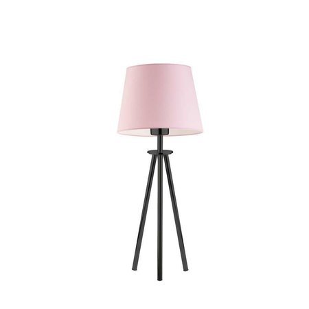 Stolní lampa Bergen světle růžová/černá