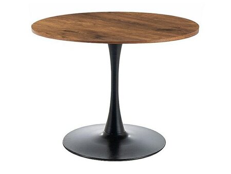 Stůl Amad 90 cm ořech/černá