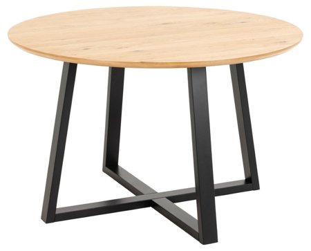 Stůl Malika 120 cm dub/černá           