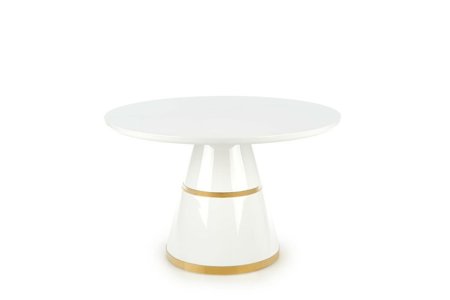 Stůl Marlen bílý / zlatý
