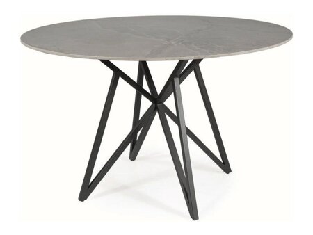 Stůl Muran šedý mramor/černý