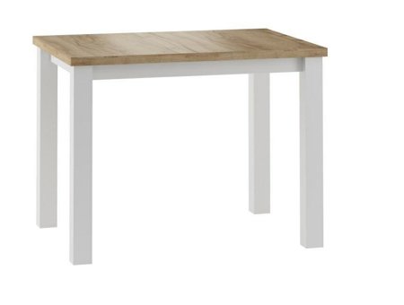 Stůl Ronda 70x100cm zlatý dub/bílá