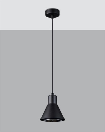 TAZILA 1 závěsná lampa černá [ES111]
