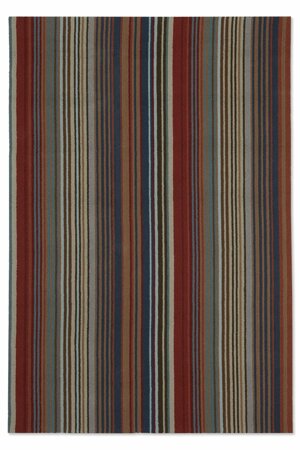 Venkovní koberec Spectro Stripes Teal Sedonia Rust 140x200cm