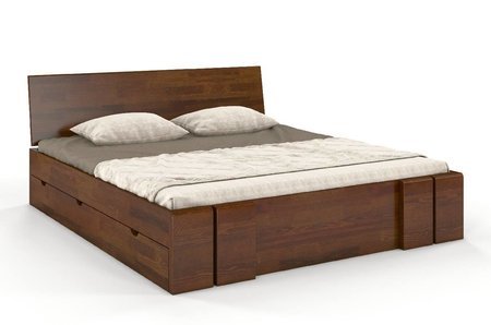 Vestre Maxi borovicová postel a 4 zásuvky 160x220