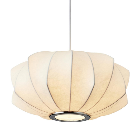 Visící lampa SILK V-shape bílá 45 cm