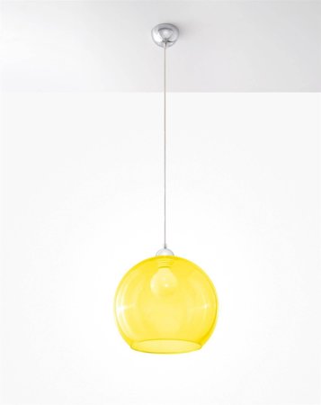 Závěsná lampa BALL žlutá