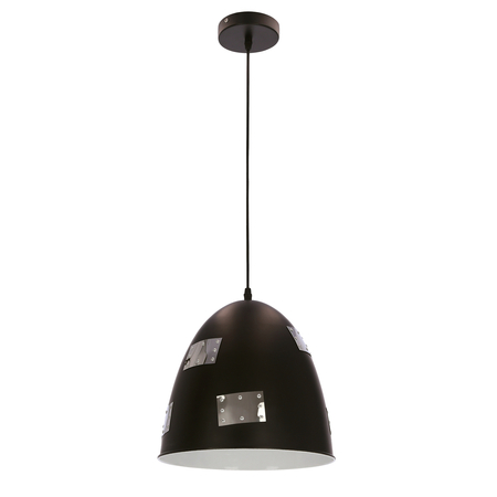 Závěsná lampa Patch 29 1x60W E27 černá + chrom dekor