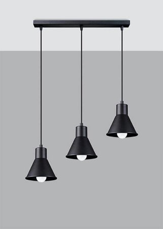 Závěsná lampa TALEJA 3 černá [E27]