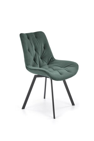 Zelená prošívaná židle Veroniq