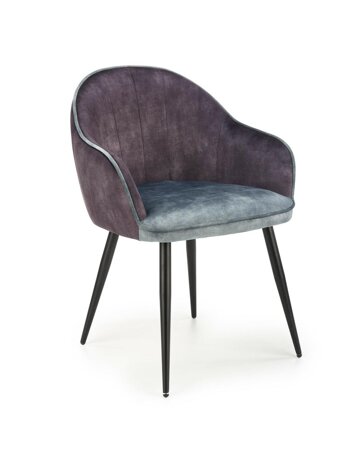 Židle Arlette šedá/modrá