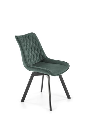 Židle Veroniq se zeleným prošíváním