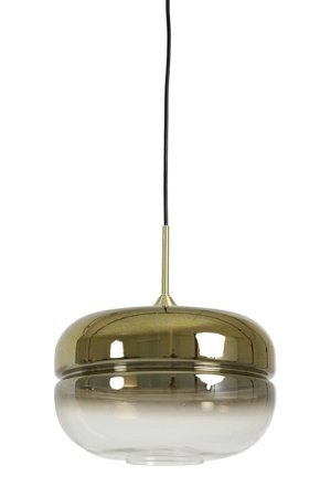 Zlatá závěsná lampa Cherle 29x19