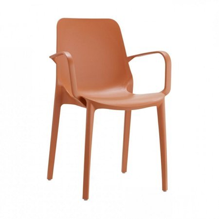 židle Ginevra s područkami cihlová