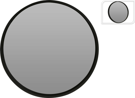 zrcadlo Afiya 50 cm černé kulaté 