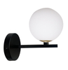 Nástěnné svítidlo Kama lamp black+gold 1x28 G9 diffuser white