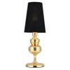 Stolní lampa QUEEN zlatá černá 18 cm