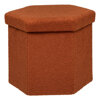 Taburet Jaiko boucle terracotta