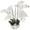 Umělá orchidej s mramorovým květináčem 65 cm