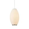 Visící lampa SILK BARREL bílá 60 cm