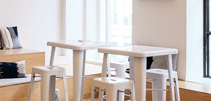 kovové barové židle bez opěradla