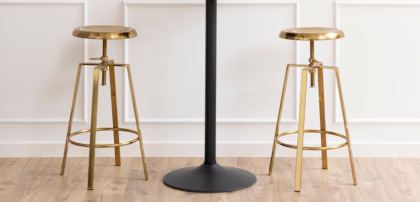 Industriální barové židle bez opěradla