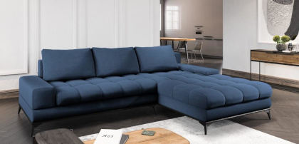 Námořnická modř rohové pohovky