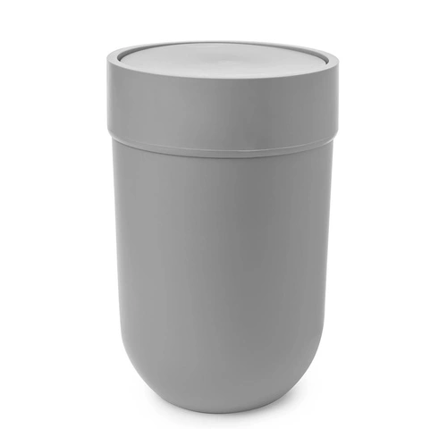 Koš na odpadky Umbra Touch šedý moderní do koupelny s víkem 6 l