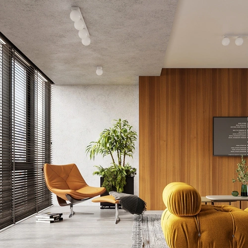 Stropní svítidlo YOLI 2 bílé moderní kovové do obýváku a ložnice SOLLUX LIGHTING