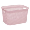 Růžový prádelní koš Scandi 25 l z plastu do koupelny 5five simply smart