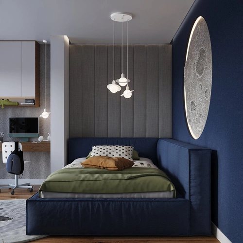 Závěsné svítidlo koule HYPERION 3P bílá moderní, výškově nastavitelné do obýváku a jídelny