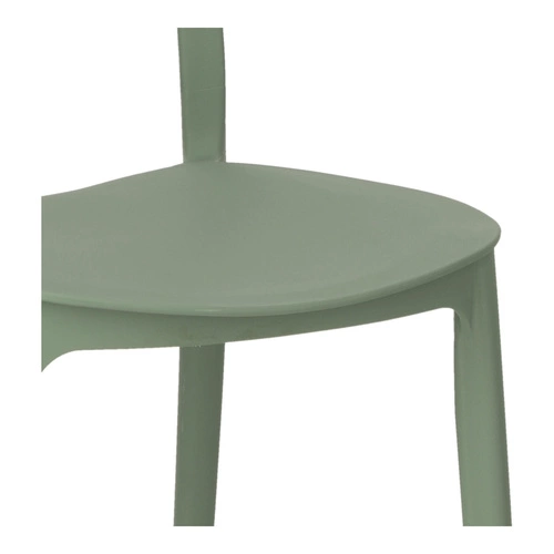 Zelená plastová jídelní a zahradní stohovatelná židle z polypropylenu moderní 5five