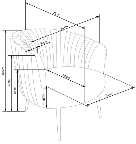 Relaxační křeslo Dargo černý samet glamour do obýváku na zlatých nohách Intesi