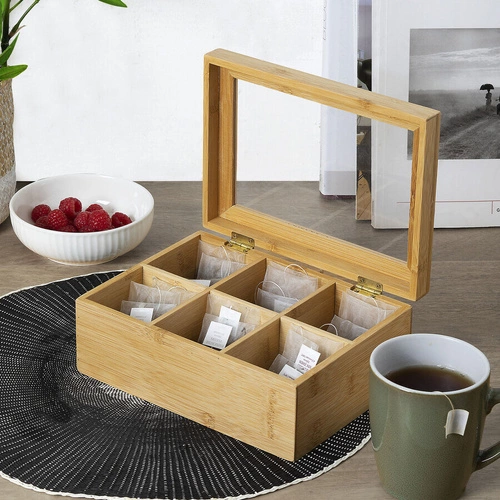 Dóza na čaj 22x16 cm bambus