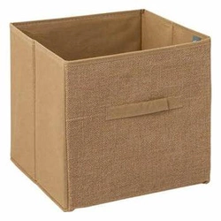 Jutový úložný box do regálu 31x31 cm přírodní boho na drobnosti 5five simply smart
