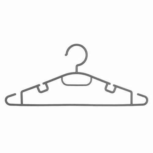 Sada 10 plastových ramínek na košile do skříně šedá 5five simply smart moderní