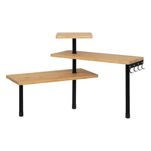 Bambusová rohová police 3patrová stojící do kuchyně loftová 5five simply smart