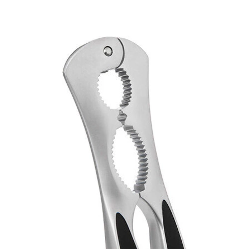 Dědeček na ořechy z nerezové oceli s gumovou rukojetí