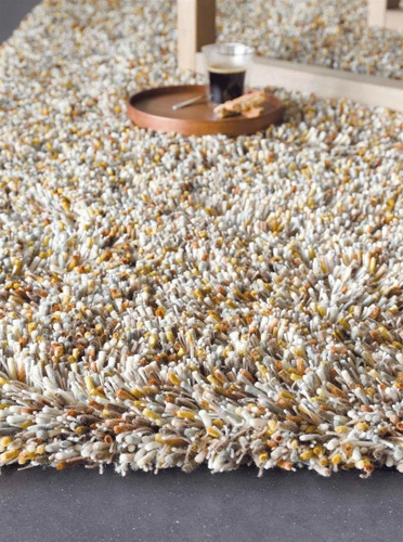 Moderní vlněný hnědý shaggy koberec do obýváku Shaggy Young 250x350 cm Carpets&More