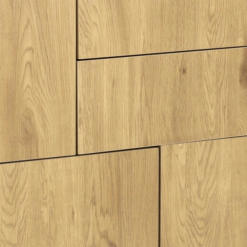 Komoda se zásuvkami Seaford 80 cm černá přírodní dub moderní do obýváku Actona