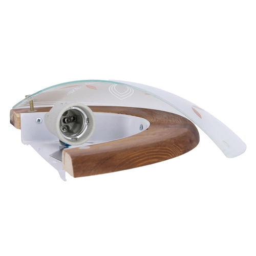 Stropní svítidlo Rustica dřevěné klasické do jídelny a předsíně E27 bílý dub 30 cm