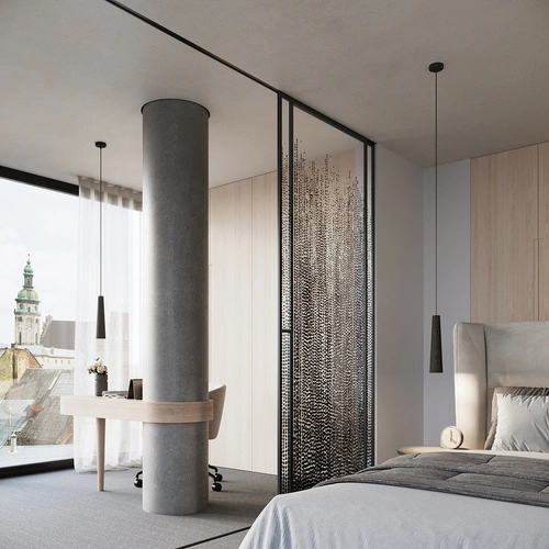 Visící lampa ELECTRA černý beton