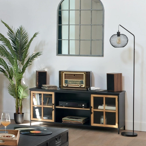 Podlahová lampa Emie černá