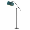 Stojací lampa LIBERIA GOLD zelená moderní s nastavitelným stínidlem do obýváku Lysne
