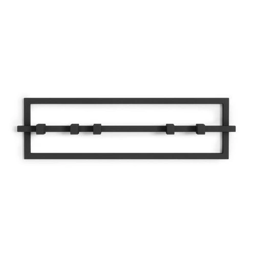 Kovový nástěnný věšák Umbra Cubiko černý s 5 háčky do předsíně nebo koupelny