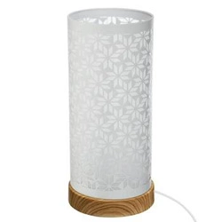 Dotyková bílá lampička Lamby s květinovým motivem