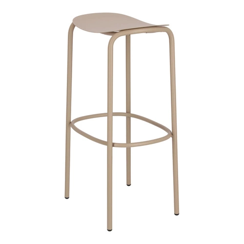 Kovová barová stolička Trick 75 cm šedá moderní bez opěrky do kuchyně a k ostrůvku SCAB Design